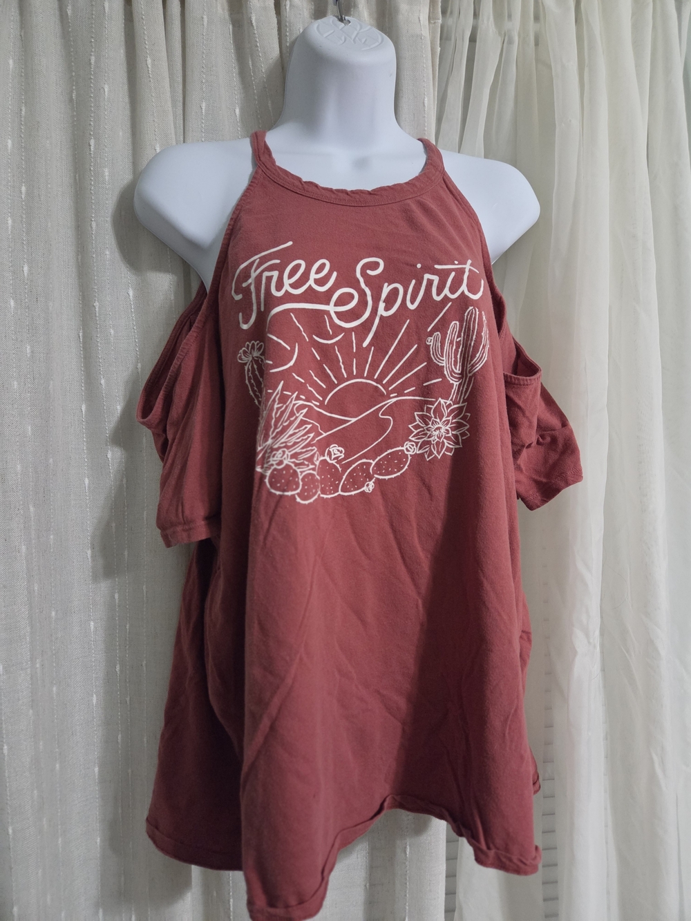 ✨️3 FOR $25  TORRID Cold-Shoulder Women's Tank Top - Dusty Rose